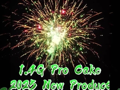 Hot High Quality 200 Shots 1000G Cake Fireworks 1.4 Pro Cake Pyrotechnic Untuk Pasar AS 2025