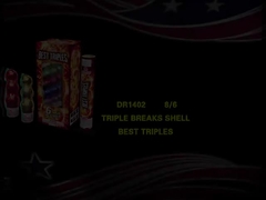 Liuyang Canister Artillery Shells / Triple Break Canister Shells Firework Untuk Festival