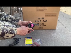 Novelty Toys Pistol kembang api, 121 Cowboy Cap 8 tembakan Plastik Ring Caps