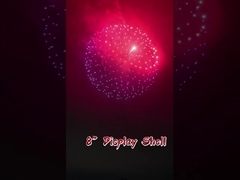 Kembang api Bola 8 Inch Tampilan Kerang Kembang api 1.3G Profesional Tampilan Kerang Kembang Api Untuk Dijual