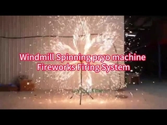 Air mancur dingin Roda ganda Listrik Magic Windmill Bintang kembang api Igniter Magic Wheel kembang api