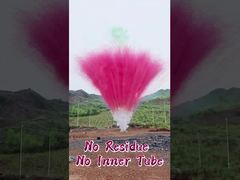 Baterai Kembang Api 100 Tembakan Kue Siang Hari Kembang Api Tanpa Residu Tanpa Tabung Dalam Kembang Api Asap Berwarna-warni