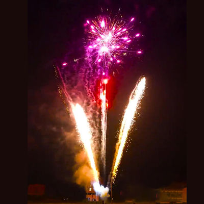 Custom Festival Celebration Fireworks 218 Shots Wedding Party 1.4G Cake Pyrotechnics 2025 Fan Shape