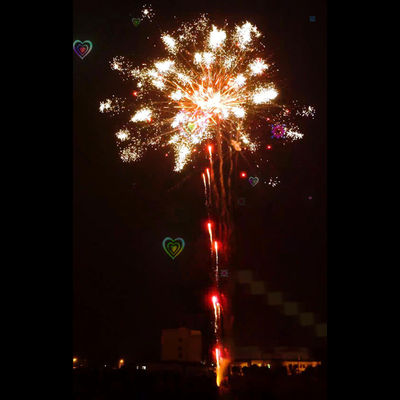 Liuyang Pyrotechnics Fireworks 196 Shots Pertunjukan Efek Khusus Kembang Api Kue Profesional