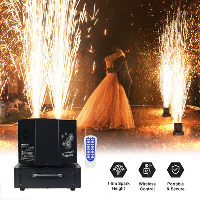 Liuyang 1300W 360 Rotasi Dual Double Head Cold Sparkler Spinning Cold Spark Machine Spin Fireworks Stage Machine