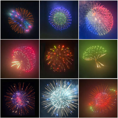 Liuyang Mandarin Un0335 Pyrotechnics 3"Inch Fireworks Display Mortars Shells 1.3G Professional Display Shells Fireworks 2025
