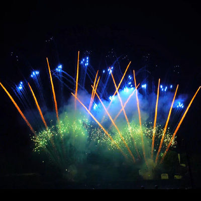 Liuyang Mandarin Professional 1.2 Inch 130 Shots Fan-shaped Chinese Fireworks Pyrotechnics 1.3g Cake Fireworks For Celebration