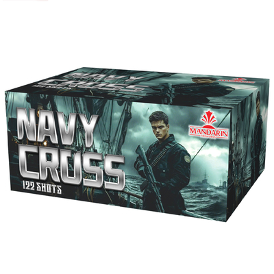Pabrik Liuyang 122 Tembakan Pasar CE NAVY CROSS Kembang Api Kue FAFBWL Kembang Api Kue Disetujui CE Salam Kembang Api Luar Ruangan