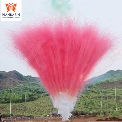 Kembang Api Baterai Pabrik 100 Tembakan Kembang Api Kue Siang Hari Tanpa Residu Tanpa Tabung Dalam Kue Kembang Api Asap Berwarna-warni Kembang Api