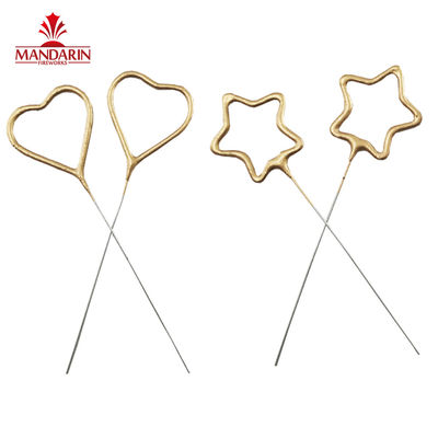 225mm Firework Sparkler Morning Glory Star Heart Shaped Indoor Electric Sparklers