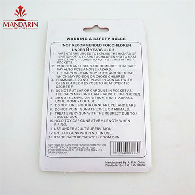 Novelty Toys Gun Fireworks , 121 Cowboy Cap 8 Shots Plastic Ring Caps