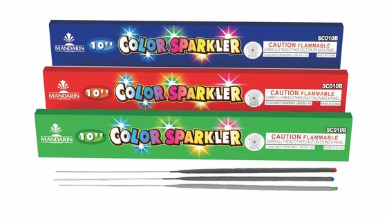 Festival 10''Inch Color Sparkler Fireworks Happy Family Kembang Api Kembang Api Untuk Tahun Baru