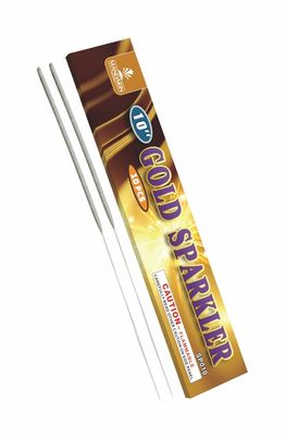 10 ''Inch Gold Firework Sparkler 240mm Untuk Pernikahan / Pesta Ulang Tahun