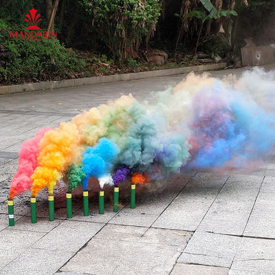 Paket OEM Genggam Bom Asap Warna-warni Pelangi 2 Menit