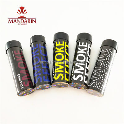 Mandarin Wire Pull Kembang Api Siang Hari, Sinyal Flare Tangan Oranye Merah Putih