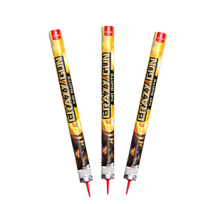 Crazy Gun Roman Candle Fireworks Kembang Api 140 Tembakan 10kg Untuk Ekspor
