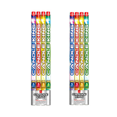 5 Tembakan Mandarin Roman Candle Fireworks 0,032 CBM Kembang Api yang Dapat Disesuaikan